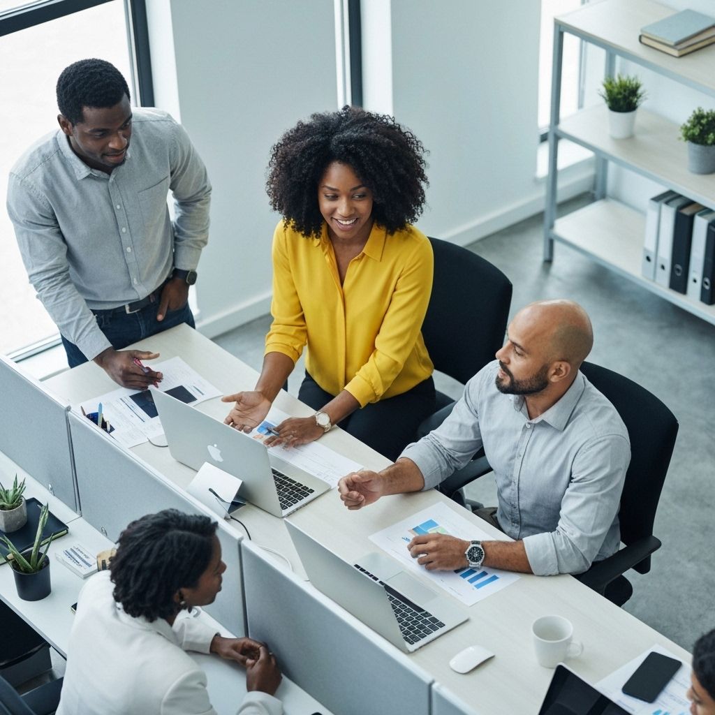 Professional team collaboration